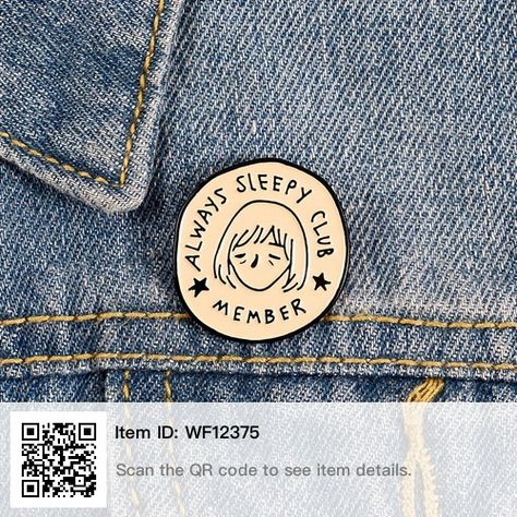 Always Sleepy, Lazy Humor, Funny Jewelry, Enamel Pin Badge, Hard Enamel Pin, Girls Jewelry, Bagpack, Back To Black, Pin Badges