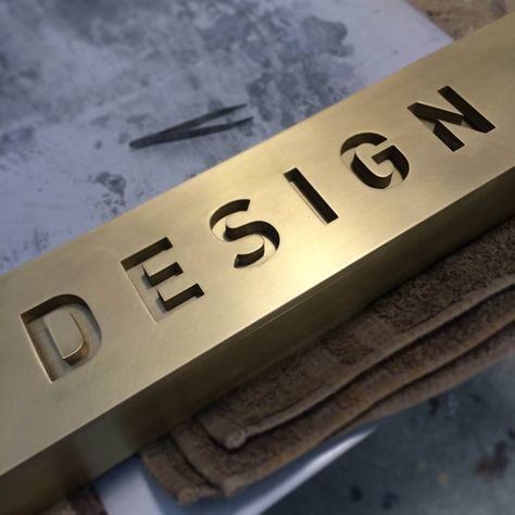 Brass Signage, Gold Signage, Brass Sign, Environmental Graphics Signage, Signage Board, Company Signage, Metal Signage, Signage System, Rustic Bowls