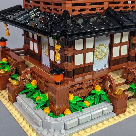 Japanese Temples Minecraft, Chinese Temple Minecraft, Korean Farm, Minecraft Japanese Temple Interior, Japanese Temple Minecraft, Lego Chinese, Lego Japanese Temple, Lego Ninjago City, Japanese Temples