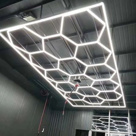 Commercial Gym Design, Tap House, Led Garage Lights, Beauty Station, Chair Ideas, Goth Home Decor, Garage Lighting, Lighting Design Interior, Garage Design