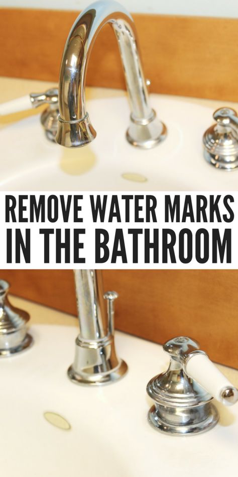 How to Clean Water Marks in Your Bathroom Ravioli Ricotta, Cleaning Pans, Remove Yellow Stains, Cleaning Contracts, Ricotta Spinach, Remove Rust Stains, How To Clean Chrome, Clorox Wipes, Cleaning Faucets