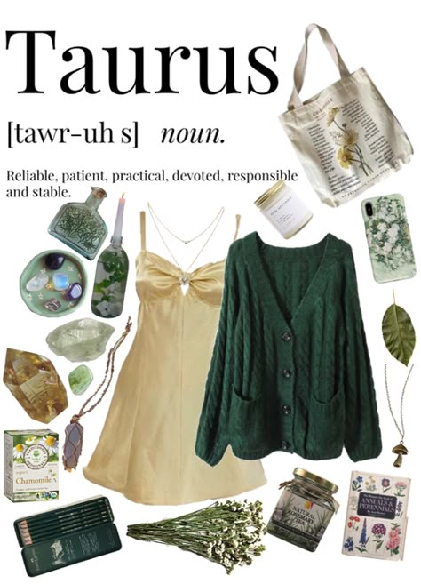 Taurus Clothes Aesthetic, Taurus Fashion Outfits, Lilith In Taurus Outfits, Dressing Like Your Venus Sign Taurus, Taurus Inspired Outfits, Dress Like Your Venus Sign Taurus, Earth Sign Outfits, Venus In Taurus Style Aesthetic, Taurus Style Aesthetic