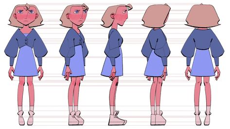 Character Turnaround, Simple Character, Animation Character, Character Model Sheet, Character Design Sketches, Character Study, Animation Reference, Character Poses, My Portfolio