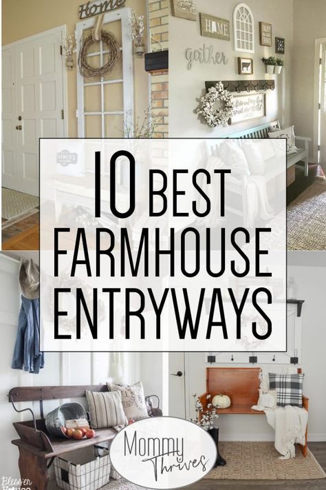 Rustic Entryway Ideas, Rustic Entryway Decor, Farmhouse Entryway Ideas, Farmhouse Diys, Rustic Entryway, Farmhouse Entryway, Best Farmhouse, Entryway Ideas, Farmhouse House