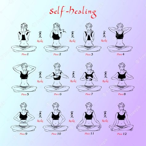 Premium Vector | Reiki healing Reiki Blessing, Reiki Cura, Reiki Art, Reiki Heilung, Reiki Therapy, Reiki Training, Chakra Health, Learn Reiki, Reiki Healer