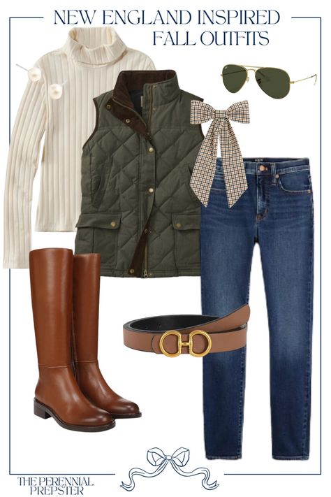 Preppy Fall Outfits: 6 Looks Inspired by My New England Getaway - The Perennial Prepster English Country Fall Outfits, Navy Fall Picture Outfits, Classic London Style, Highlands Nc Outfit, New England Capsule Wardrobe, Preppy Equestrian Outfits, Northern Preppy Outfits, New England Inspired Outfits, Rhode Island Fall Outfits