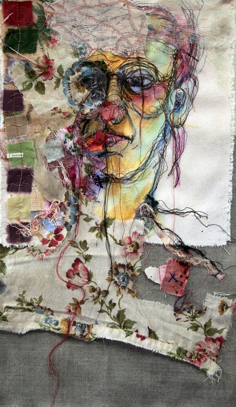 Mixed Media Texture, Textiles Sketchbook, A Level Textiles, Figurative Kunst, Textiles Projects, Textil Design, Creative Textiles, Textile Fiber Art, Art Mixed Media