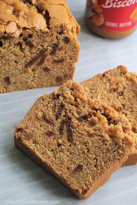 Cookie Butter Loaf Cake, Cookie Butter Pancakes, Cookie Butter Breakfast Recipes, Cookie Butter Muffins, Biscoff Loaf Cake, Cookie Butter Bread, Biscoff Spread Ideas, Recipes With Biscoff Spread, Biscoff Spread Recipes Easy