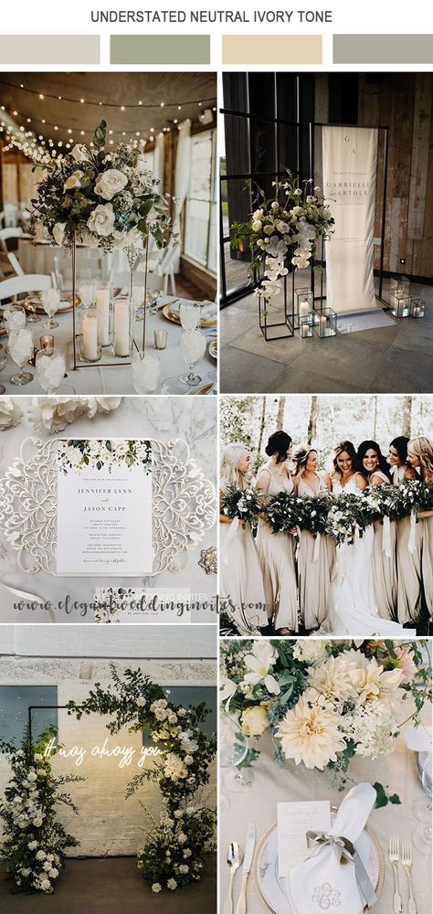 Wedding Inspiration Colors, Timeless Wedding Colors, Wedding Color Palettes, Classic Clothing, Classic Wedding Dress, Wedding Color Palette, Elegant Styles, Floral Invitation, Wedding Color