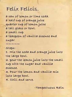 Harry Potter Potions Recipes, Harry Potter Drinks, Birthday Recipes, Harry Potter Marathon, Felix Felicis, Potions Recipes, Harry Potter Potions, Harry Potter Food, Festa Harry Potter