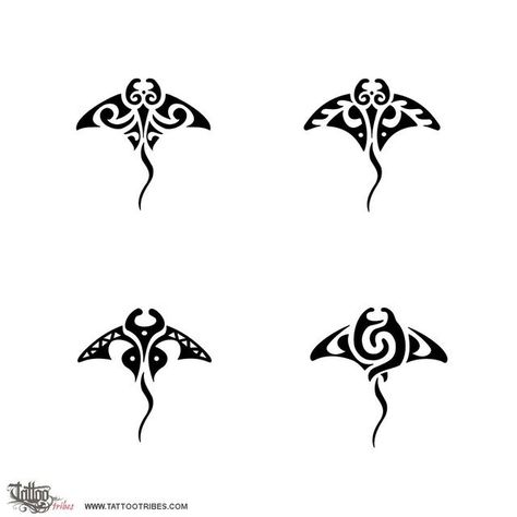 Hawaiian Tattoo Traditional, Hawaiian Tattoo Meanings, Hawaiian Tattoos, Stingray Tattoo, Hawaii Tattoos, Ray Tattoo, Cute Henna Tattoos, Small Henna, Tattoos Black