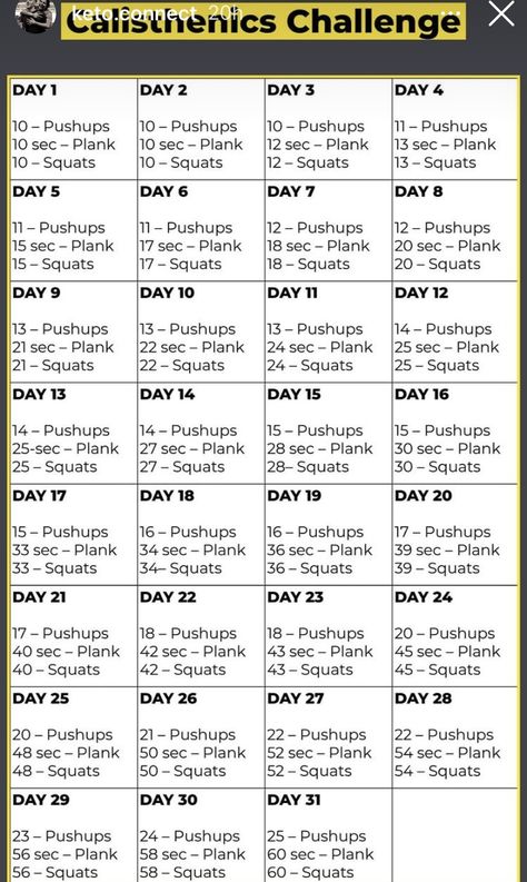 30 Day Challenge For Men Beginner, Daily Basic Workout, Home Calestenics Workout, Workout Routine For Men Beginner, Basic Workouts For Beginners, Workout Schedule For Men At Home, Calisthenics At Home Workout, Simple Everyday Workout Routine, Basic Workout Plan