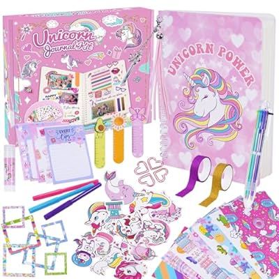 50% off Unicorn DIY Scrapbook Kit, Pink Journal Set Code: 50878SOC Deal Price: $12.99 Original Price: $25.99 Ending date: 2023-12-10 #ad Multicolor Unicorn Print Bag For Students, Teen Girl Birthday Gifts, Unicorn Stationary, Unicorn Diary, Cheap Unicorn Print Backpack, Scrapbook Kit, Unicorn Stationary Set, Frozen Toys, Teen Girl Birthday