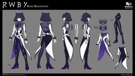 Rwby Concept Art Character Design, Blake Belladona, Mythical Art, Rwby Cosplay, Rwby Volume, Rwby Blake, Rwby Characters, Blake Belladonna, Team Rwby