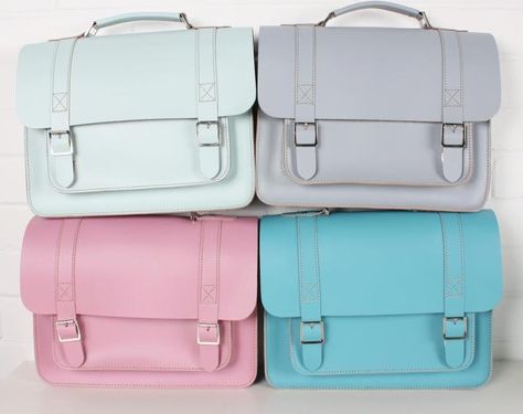 Pastel satchels Pastel Leather, Proper Attire, Mens Bag, Bohemian Bags, Trendy Handbags, Pretty Bags, Number 4, Working Woman, Pretty Pastel