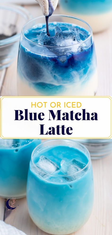 I love that this Blue Matcha Latte recipe can be made either hot or cold. It is one of the most comforting warm drinks I’ve tried in a while (it could be the magic of the colour!), however, when served over ice, this Butterfly Pea Flower Tea makes a great summer drink! It’s perfect for kid’s parties (Elsa and Anna, anyone? The Little Mermaid? Beach party? Harry Potter?) and they can have fun helping you pour the blue tea over the milk and watch it mix together. Blue Matcha Latte, Party Harry Potter, Matcha Drink Recipes, Pane Naan, Pea Flower Tea, Blue Matcha, Iced Drinks Recipes, Matcha Latte Recipe, Butterfly Pea Flower Tea