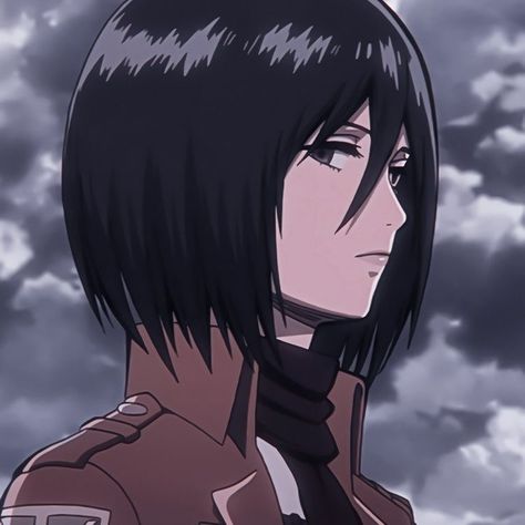 Icon Mikasa | Mikasa | Mikasa Ackerman | Attack on Titan | Shingeki no Kyojin | Anime icon | Anime | Manga | Ruby Froste Mikasa Ackerman, Anime Character, Attack On Titan, Black Hair, Hair, Anime, Black