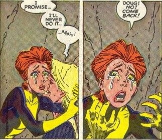 Rahne Sinclair and Doug Ramsey. (New Mutants Vol.1 #64) Doug Ramsey, Rahne Sinclair, New Mutants, The New Mutants, Xmen, X Men, Marvel, Comics, Quick Saves