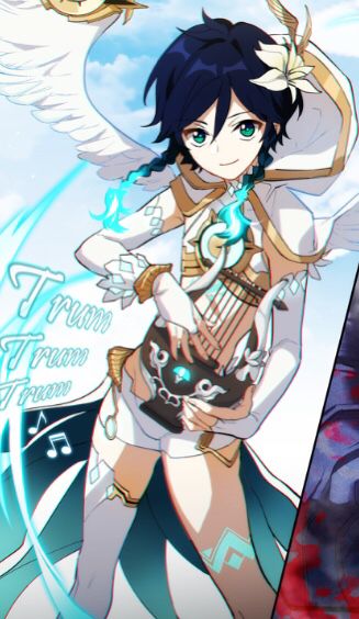 Venti The Bard, Genshin Impact Venti, Venti Genshin Impact, Nameless Bard, Venti Barbatos, The Bard, Genshin Characters, Anime Demon, Cute Anime Character