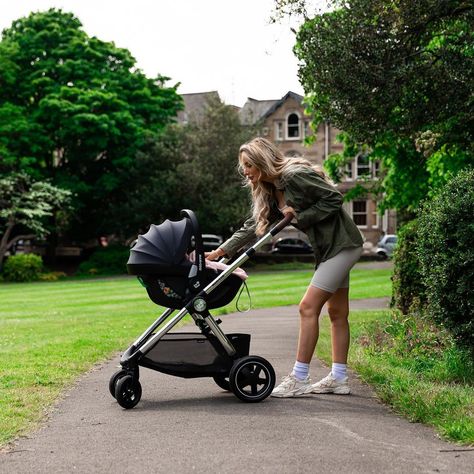 Chloe Crowhurst on Instagram: “Walks with my little lady.. I am in love with my stroller Adora Luxe travel system from @maxicosi_eu ! I love the way It looks and it’s a…” Mom Walking Baby In Stroller Aesthetic, Running With Stroller, Luxe Travel, Newborn Stroller, Running Mom, Twenty Twenty, Yellow Belt, Baby Prams, Maxi Cosi