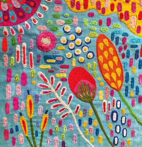 Creative Textiles, Thrift Store Crafts, Textile Fiber Art, Textile Crafts, Textile Artist, Arte Popular, Art Textile, Stitching Art, Embroidery Inspiration