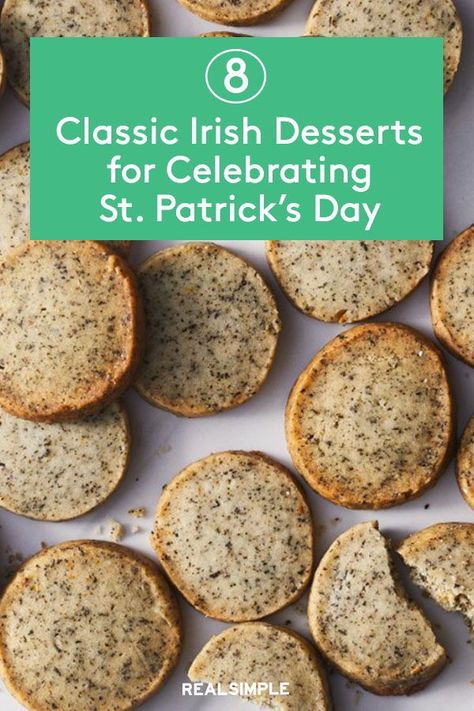 Traditional Irish Food St Pattys, Irish Treats Traditional, Irish Rolls St. Patrick's Day, Irish Desserts For St Patricks Day, Irish Themed Desserts, St Patricks Day Pie Recipes, Irish Biscuit Recipe, St Paddy's Day Desserts, March Desserts Ideas