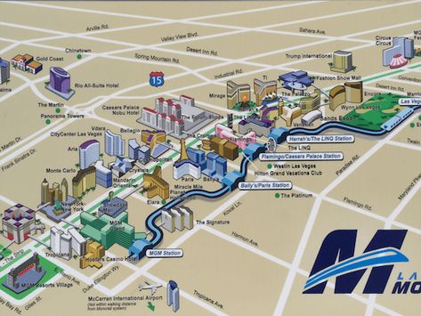 Las Vegas Strip Las Vegas Monorail Map, Vegas Strip Map, Las Vegas Strip Map, Las Vegas Trip Planning, Vegas Trip Planning, Las Vegas Christmas, Las Vegas Itinerary, Westgate Las Vegas, Las Vegas Map