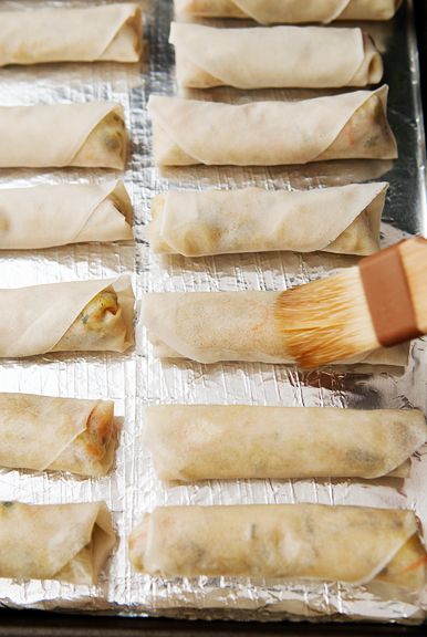 Baked Egg Rolls, Egg Rolls Recipe, Baked Egg, Fried Foods, Egg Roll Recipes, Vegetable Drinks, Egg Roll, Chinese Cooking, Baked Eggs