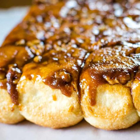 Sticky Buns - Cleverly Simple Homemade Waffle Recipe, Homemade Sticky Buns, Cleverly Simple, Easy Sticky Buns, Caramel Sticky Buns, Rhodes Dinner Rolls, Cinnamon Sticky Buns, Best Waffle Recipe, Homemade Waffle