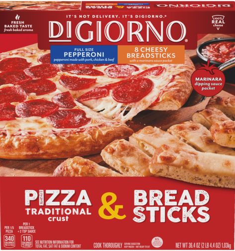 Pepperoni Breadsticks, Pizza Bread Sticks, Walmart Groceries, Pizza Breadsticks, Digiorno Pizza, Pizza Sides, Cheesy Breadsticks, 300 Dollars, French Bread Pizza