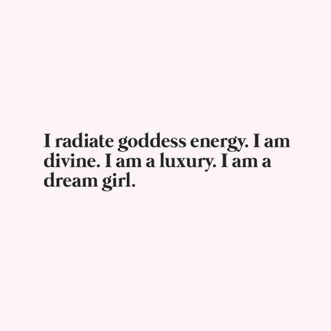 I Can Afford Everything I Want, Charismatic Aesthetic, I Am Divine, Divine Feminine Energy, Feeling Pretty, Vision Board Manifestation, Goddess Energy, Self Love Affirmations, Dream Girl