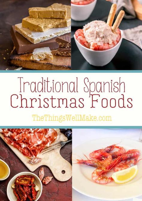 Christmas time in Spain focuses on delicious, high-quality food. Hopefully, this comprehensive list of traditional Spanish Christmas foods and recipes will inspire you to try something new over the holidays. #christmas #spain #spanishcuisine #spanishchristmasfood #holidayfood #christmasrecipes Spanish Christmas Food, Spanish Christmas Traditions, Christmas In Spain, Food Europe, Traditional Christmas Food, Around The World Food, Spanish Christmas, Spain Food, Christmas Foods