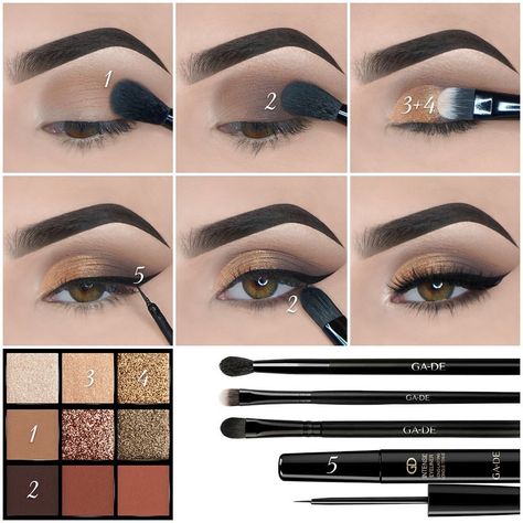 Brown Eyes, Perfect Eyeshadow, Vibrant Eyes, Makeup Styles, Eyeshadow Tutorial, Colorful Eyeshadow, Makeup For Brown Eyes, Eyeshadow Looks, Easy Steps