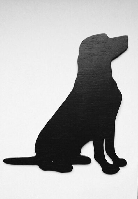 Labrador Silhouette Tattoo, Labrador Tattoo Ideas, Labrador Tattoo, Lab Tattoo, Labrador Silhouette, Dog Template, Labrador Noir, Dog Silhouettes, Animal Templates