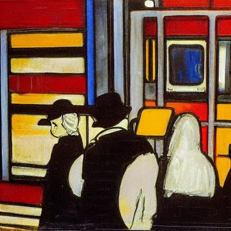 painting of new york subway by piet mondrian | Stable Diffusion Piet Mondrian Artwork, Piet Mondrian Painting, Mondrian Art, New York Subway, Dutch Painters, Piet Mondrian, Amazing Art Painting, Geometric Abstract, Create Image