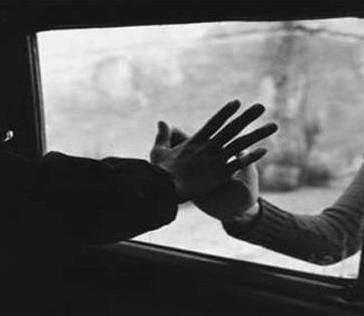 Two People, The Window, Black And White, White, Black