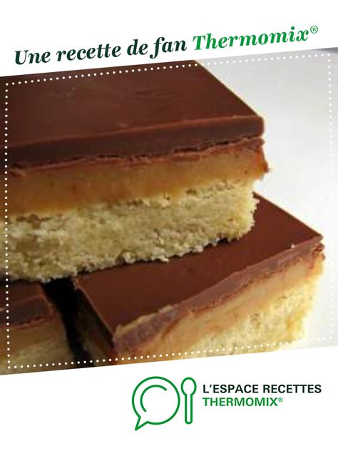 Millionaire's Shortbread par Biscatine. Une recette de fan à retrouver dans la catégorie Desserts  Confiseries sur www.espace-recettes.fr, de Thermomix®. Millionaire's Shortbread, Dessert Thermomix, Millionaire Shortbread, Thermomix Desserts, Rich And Famous, Thermomix Recipes, Vanilla Cake, Sweet Recipes, Biscuits