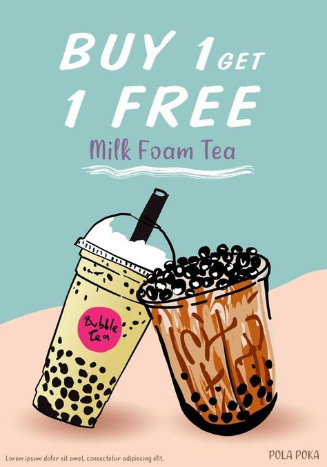 Bubble Tea Advertisement, Milktea Poster, Advertisement Poster Ideas, Poster Boba, Milk Tea Menu, Drinks Advertisement, Tea Poster Design, Advertisement Poster Design, Bubble Tea Poster