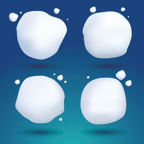 Snow Ball Set. Vector Illustration. White Frozen Snowy Ice Snowball on Blue Background. Snow Ball Illustration, Snow Ball, Kitty Wallpaper, Game Ui, Hello Kitty Wallpaper, The Snow, Blue Background, Blue Backgrounds, Vector Art