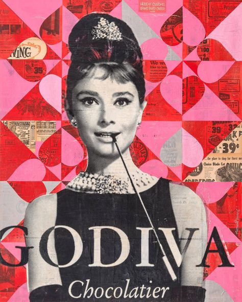 A Pretty Girl Likes Robert Mars, Marilyn Monroe Collage Art, Portrait Collage, Neo Pop, Cheer Party, Gregory Peck, Hepburn Style, Urban Environment, Norma Jeane