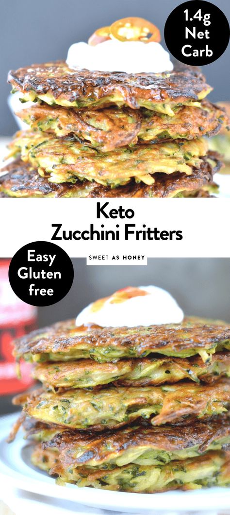 Keto Zucchini Fritters, Desayuno Keto, Keto Zucchini, Keto Diet Breakfast, Low Carb Zucchini, Diet Breakfast Recipes, Zucchini Fritters, Fritter Recipes, Keto Side Dishes