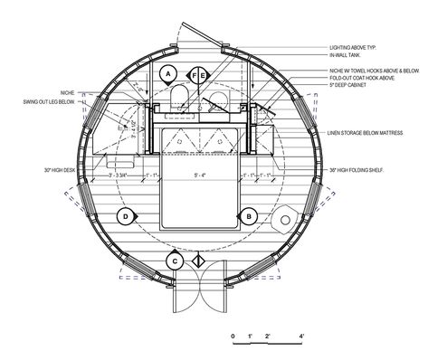 Micro House Plans, 3d Composition, Rooms With A View, Prefabricated Structures, Resort Design Plan, Circle House, Geometric Volume, Aspen Grove, Hostel Room