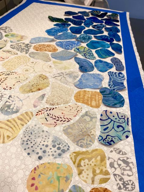 And Now For Something Completely Different – agilejack Seaglass Quilt Pattern, Exhausted Octopus Sea Glass Quilt, Sea Glass Quilt Tutorial, Seaglass Quilt Tutorial, Sea Glass Quilt Pattern Free, Pebble Quilt, Seaglass Quilt, Sea Glass Quilt, Kitty Quilt