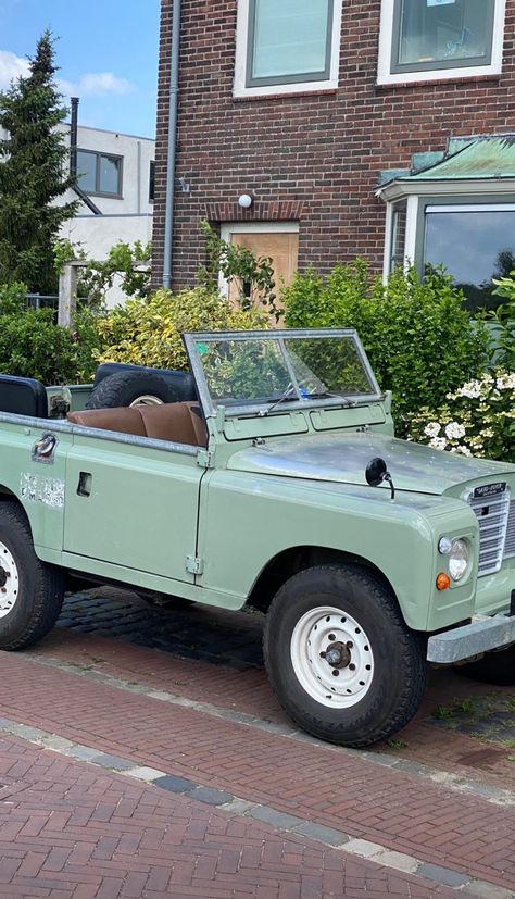 Sage Green Car Interior Aesthetic, Sage Green Car, Green Grocer, Mint Green Paints, 50's Housewife, Matte Cars, Car Aesthetics, Green Jeep, Car Things