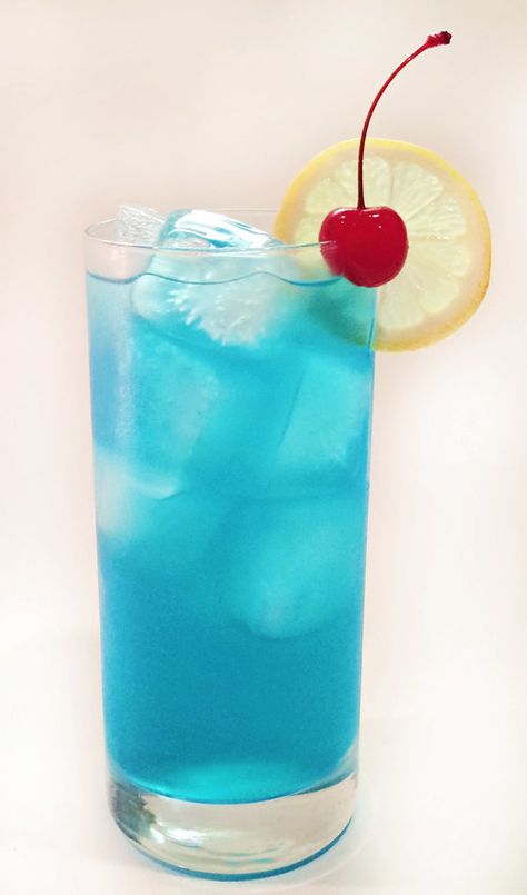 Blue Motorcycle Drink, Long Island Tea, Ice Cream Companies, Blue Motorcycle, Sour Mix, Silver Tequila, Light Rum, Lemon Lime Soda, Kitchen Time