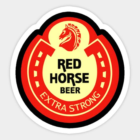 Red Horse Extra Strong Beer -- Choose from our vast selection of stickers to match with your favorite design to make the perfect customized sticker/decal. Perfect to put on water bottles, laptops, hard hats, and car windows. Everything from favorite TV show stickers to funny stickers. For men, women, boys, and girls. Beer Barrel Cake, Red Horse Beer, Liquor Cake, Horse Cake Toppers, Cake Design For Men, Cupcake Toppers Free, Drink Topper, Beer Stickers, Beer Merchandise