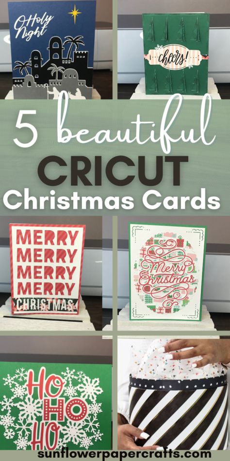 Cards For Cricut Free, Joys Of The Season Cricut Cards, Simple Christmas Cards Cricut, Free Svg Christmas Cards For Cricut, Cricut Maker Christmas Cards, Homemade Christmas Cards With Cricut, Christmas Cards With Cricut Maker, Cricut Cardstock Cards, Homemade Christmas Cards Cricut