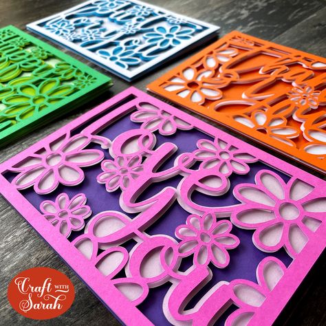 Free Cricut Cards, Layered Cardstock Cricut Projects Free, Cricut 3d Cards, Cricut Greeting Cards Ideas, Layered Cards Handmade, Cricut Projects Cardstock Papers, Layered Cardstock Cricut Projects, Layered Cricut Projects, Cricut Card Ideas