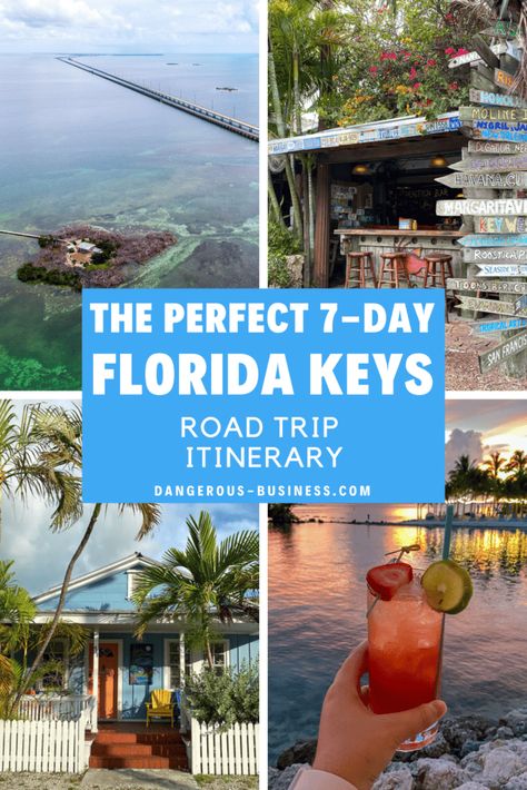 The perfect 7-day Florida Keys road trip itinerary to help you plan your Florida Keys vacation! Here's everything you need to know about spending one week in the Florida Keys, driving from Miami to Key West! Florida Keys Hotels, Florida Keys Resorts, Florida Keys Travel, Florida Keys Road Trip, Florida Keys Vacation, Florida Keys Beaches, Tropical Travel Destinations, Key West Vacations, Fl Keys