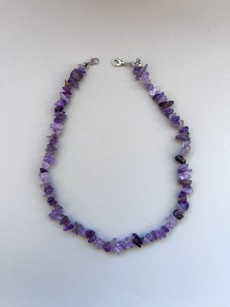 Amethyst Gemstone Necklace Pendant Jewelry Minimalist Dainty Necklace Woman Gift for Her Birthday by CharmingJewelryZone on Etsy Necklace Woman, Bead Choker, Raw Amethyst, Jewelry Minimalist, Gift For Her Birthday, Gemstone Necklace Pendant, Amethyst Necklace, Necklace Choker, Beaded Choker